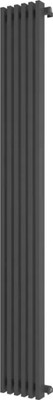 Радиатор стальной Faberg Sabron 1 (черный матовый RAL-9005, 6 секций) - 