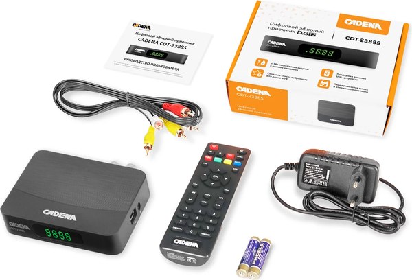 Тюнер цифрового телевидения Cadena CDT-2388S (черный)