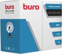 Кабель Buro Сетевой BU-CCA-040 (305м, серый) - 