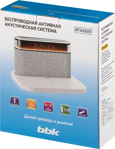 Портативная акустика BBK BTA2020 (белый)