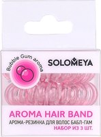 Набор резинок для волос Solomeya Aroma hair band Bubble Gum / 14-2099 (3шт, с ароматом бабл-гам) - 