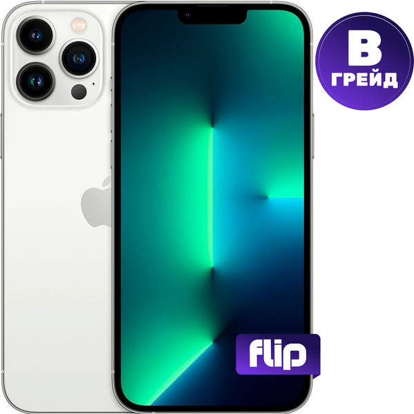 Смартфон восстановленный Apple iPhone 13 Pro Max 256GB Flip Грейд B (серебристый)