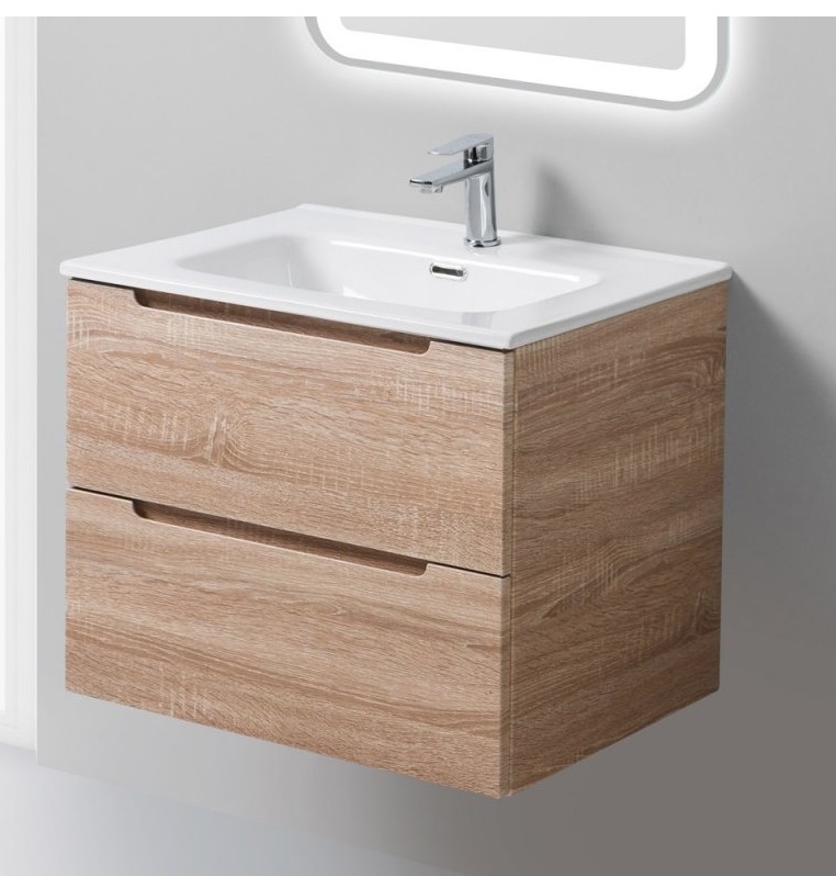 Тумба с умывальником BelBagno Etna-600-2C-SO-WO-P + BB600ETL