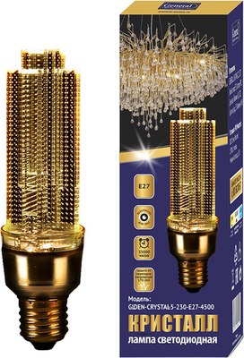 Лампа General Lighting GLDEN-CRYSTAL-5-230-E27-6500 / 661020