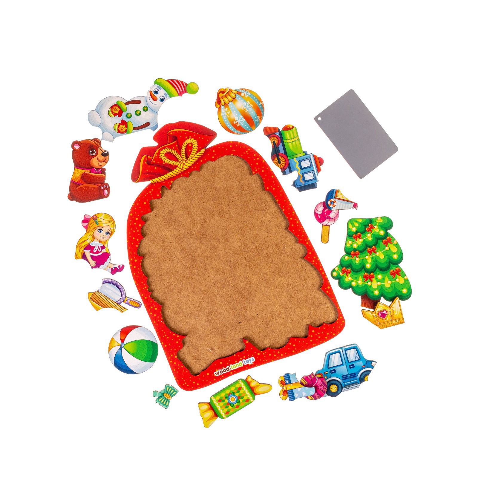 Развивающая игра WoodLand Toys Мешок с подарками. Пазл / 9293897 — фото 4