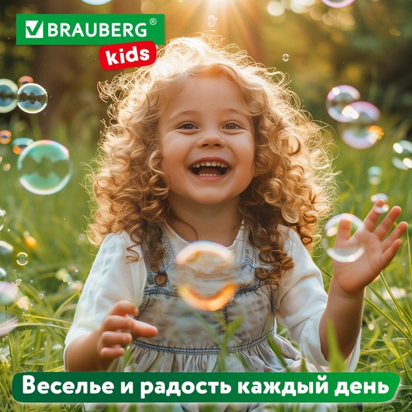 Генератор мыльных пузырей детский Brauberg Бластер / 665146 (56мл)