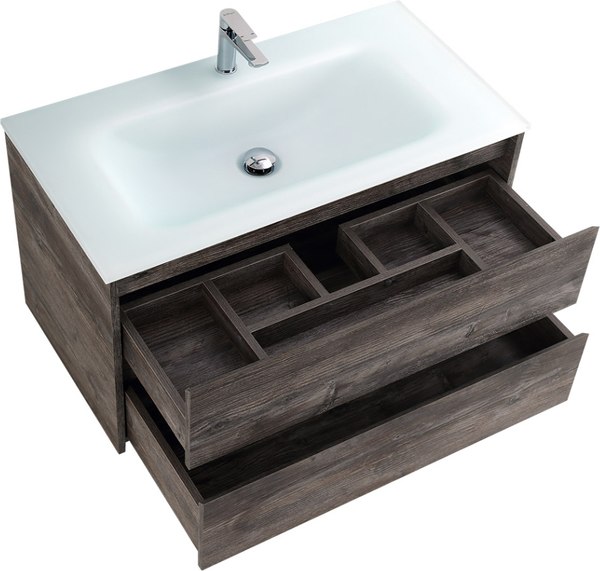Тумба с умывальником BelBagno Kraft-900-2C-SO-PP + BB900ETL