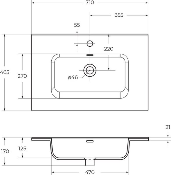 Тумба с умывальником BelBagno KRAFT-700-2C-SO-RT + BB700ETL