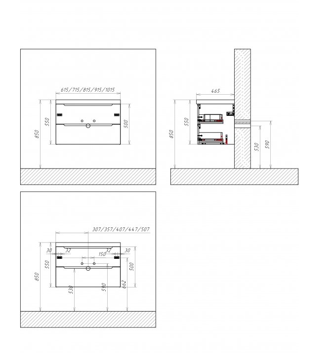 Тумба с умывальником BelBagno Etna-1000-2C-SO-BL-P + BB1000ETL