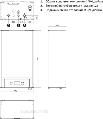 Электрический котел Thermex Quantum E912 OTWF 12кВт