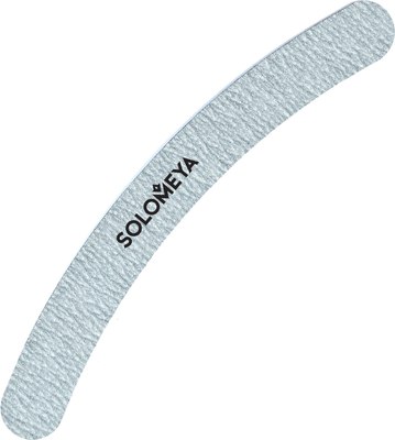 Пилка для ногтей Solomeya Бумеранг Curved White File 100/180 / 06-318 - 