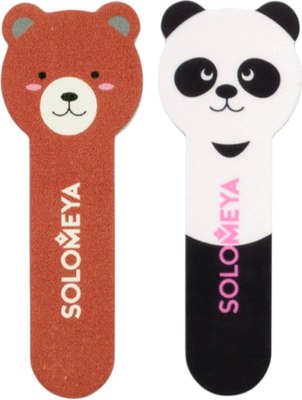 Набор пилок для ногтей Solomeya Little Bear 180/220 грит + Little Panda 400/3000 / 06-1168 - 