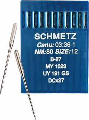 

Набор игл для промышленной швейной машины, DCx27 80 Sch-10