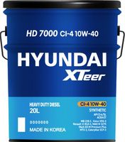 Моторное масло Hyundai XTeer HD 10W40 / 1121015 (20л) - 