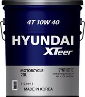 Моторное масло Hyundai XTeer 4T 5000 MA/MA2 10W40 / 1120013 (20л) - 