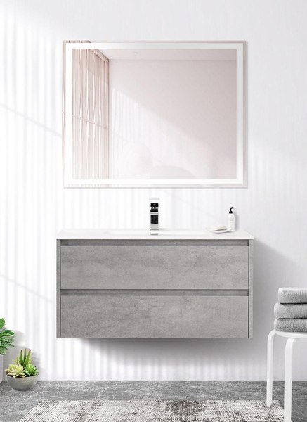 Тумба с умывальником BelBagno KRAFT-1000-2C-SO-CG + BB1000ETL