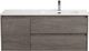 Тумба с умывальником BelBagno KRAFT-1200-2C-1A-SO-CG-R + BB1000ETL-R - 