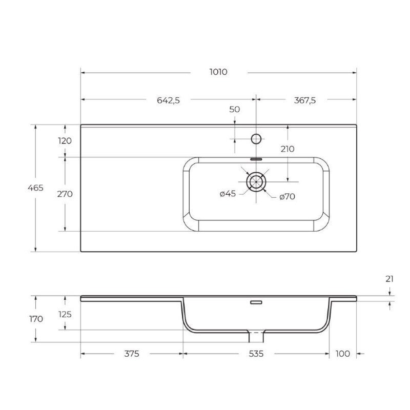 Тумба с умывальником BelBagno KRAFT-1000-2C-1A-SO-RT-R + BB1000ETL-R