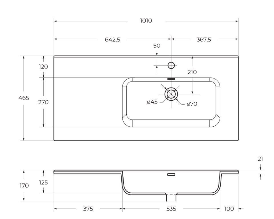 Тумба с умывальником BelBagno KRAFT-1000-2C-1A-SO-RNN-R + BB1000ETL-R