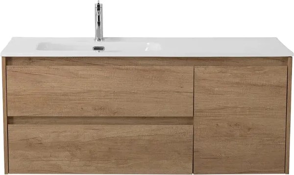 Тумба с умывальником BelBagno KRAFT-1200-2C-1A-SO-RNN-L + BB1000ETL-R