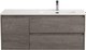 Тумба с умывальником BelBagno KRAFT-1000-2C-1A-SO-CG-R + BB1000ETL-R - 