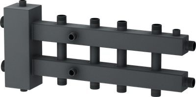 Гидравлический разделитель Стэн Горизонтальный с коллектором ГРК-5 до 70кВт
