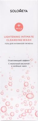 Гель для интимной гигиены Solomeya Lightening Intimate Cleansing Wash (180мл)