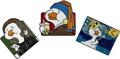Набор значков Meshu Ducks and art / MS_60348 (3шт) - 