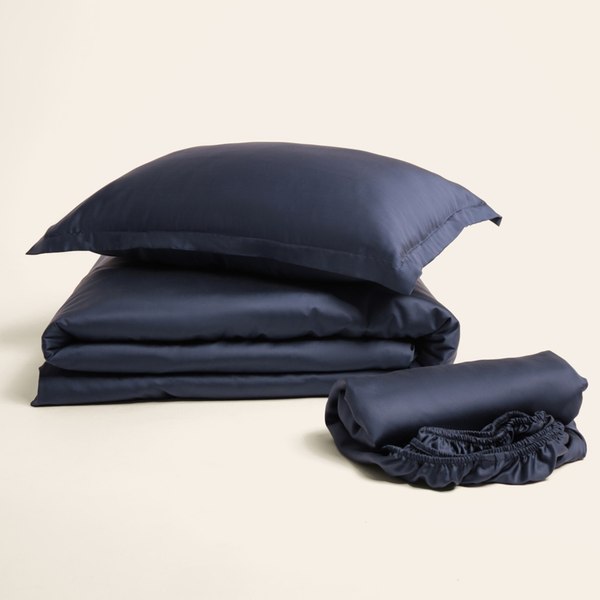 Простыня Sima-Land Home Tencel 235x240 / 10285363 (синий)