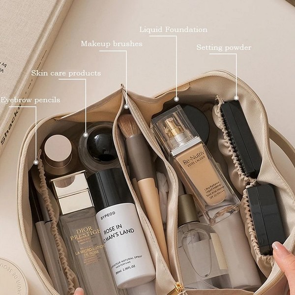 Косметичка Kristaller Charm Suitcase / 25064 (кремовый)