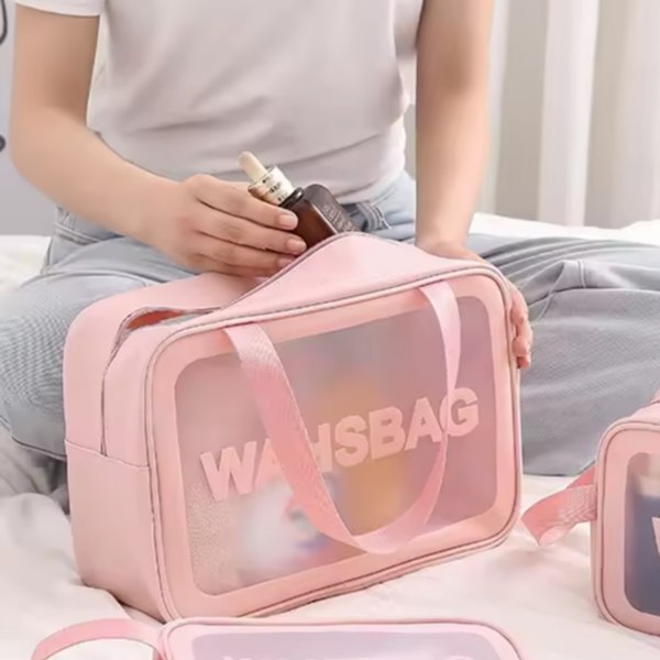 Косметичка Kristaller Washbag Rectangular Big / 25073 (розовый)