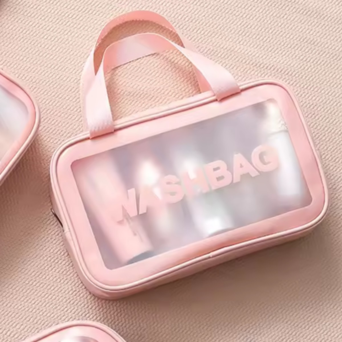 Косметичка Kristaller Washbag Rectangular Big / 25073 (розовый) — фото 3