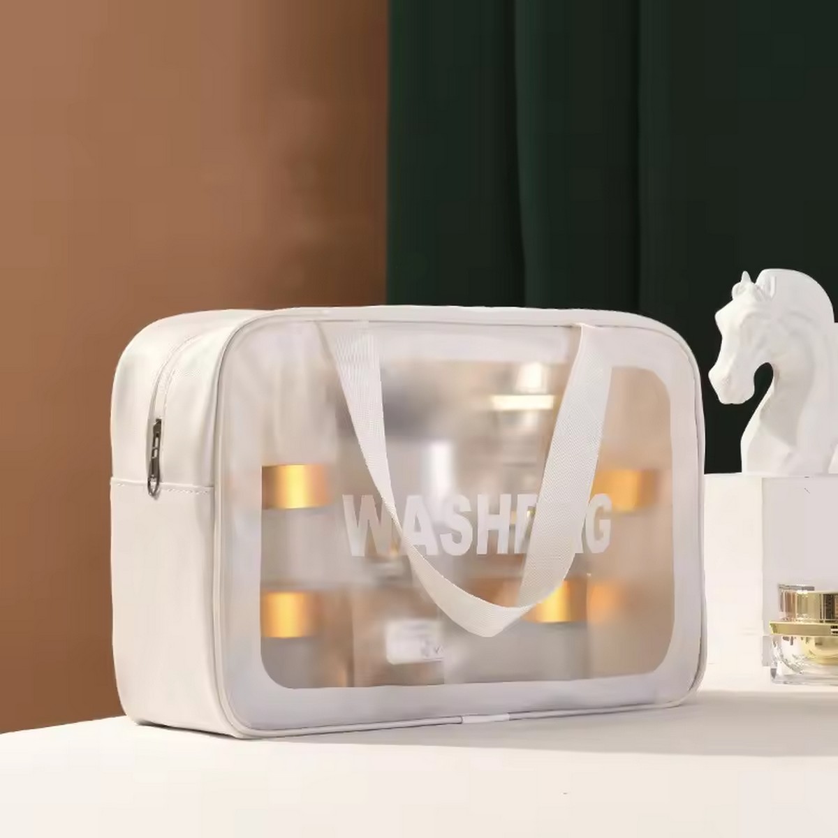 Косметичка Kristaller Washbag Rectangular Big / 25072 (белый) — фото 4