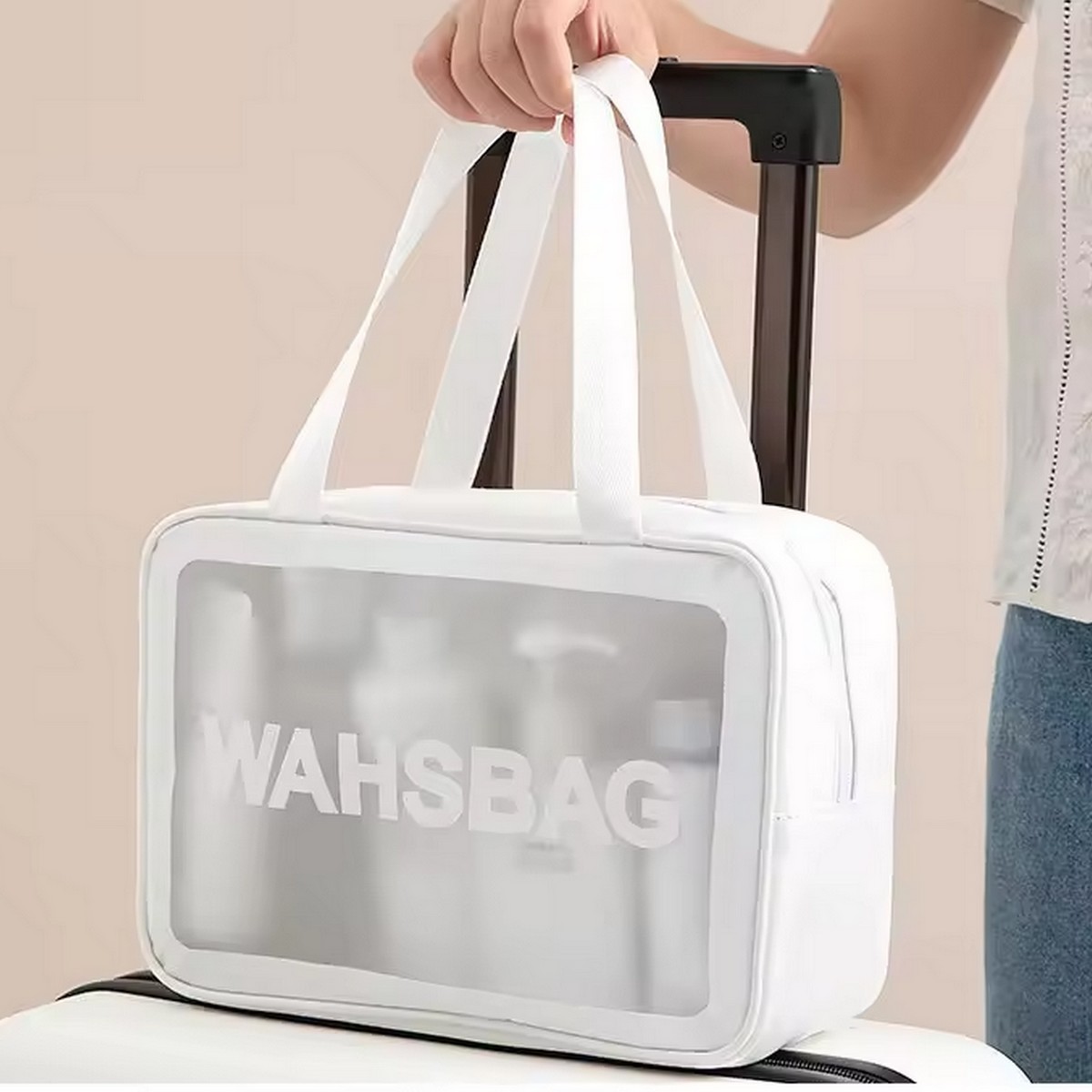 Косметичка Kristaller Washbag Rectangular Big / 25072 (белый) — фото 2