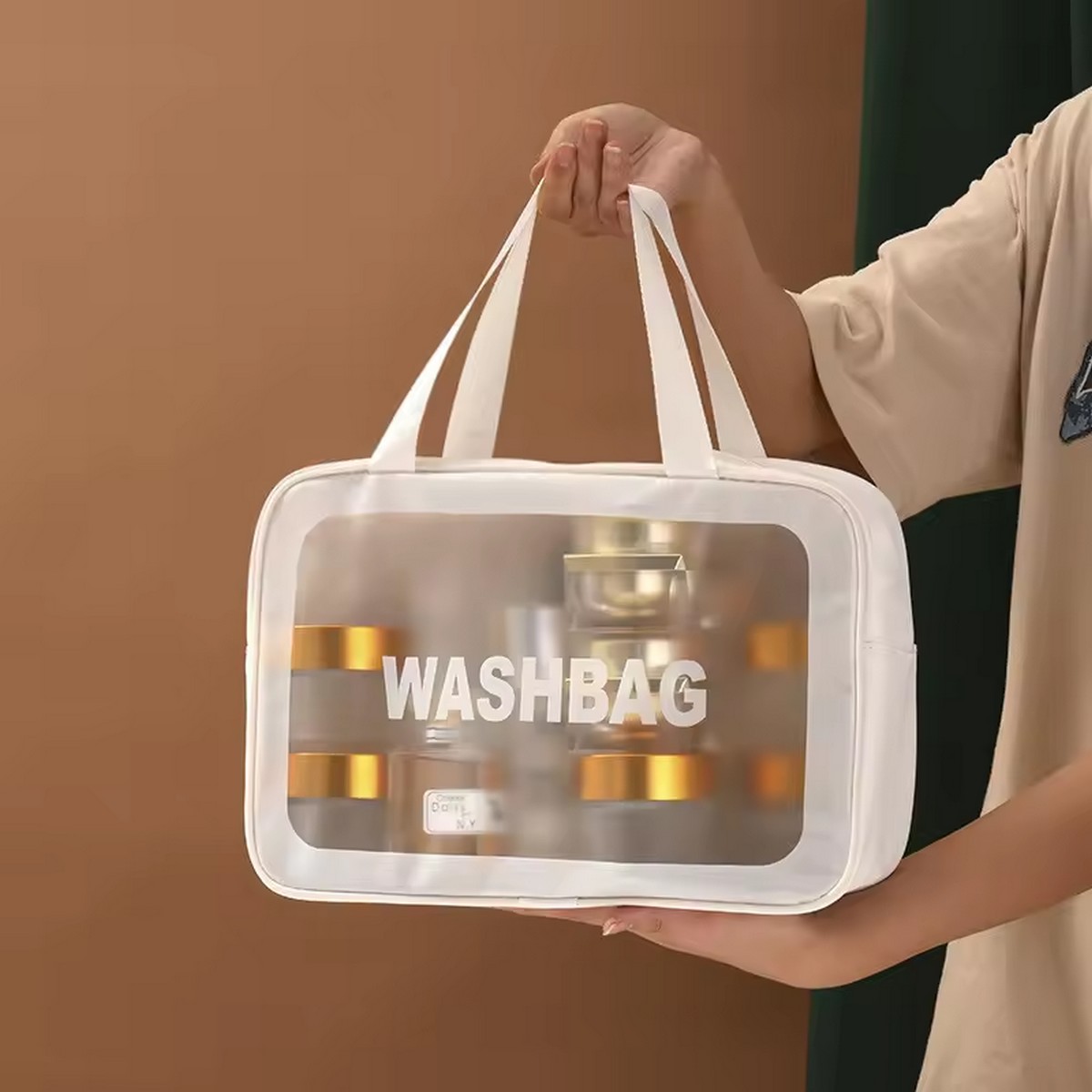 Косметичка Kristaller Washbag Rectangular Big / 25072 (белый) — фото 3
