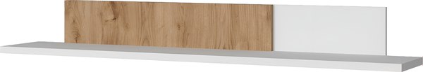 Полка Anrex Mateo 130 (белый/дуб наварра)