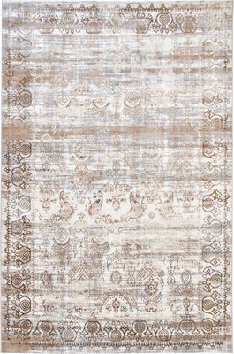 Ковер Radjab Carpet Бьянка Прямоугольник D008A / 8078RK-B (1.4x2, Cream Shirink/Vizon Fdy)