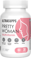 Витаминно-минеральный комплекс Ultrasupps Pretty Woman Multivitamin (60 капсул) - 