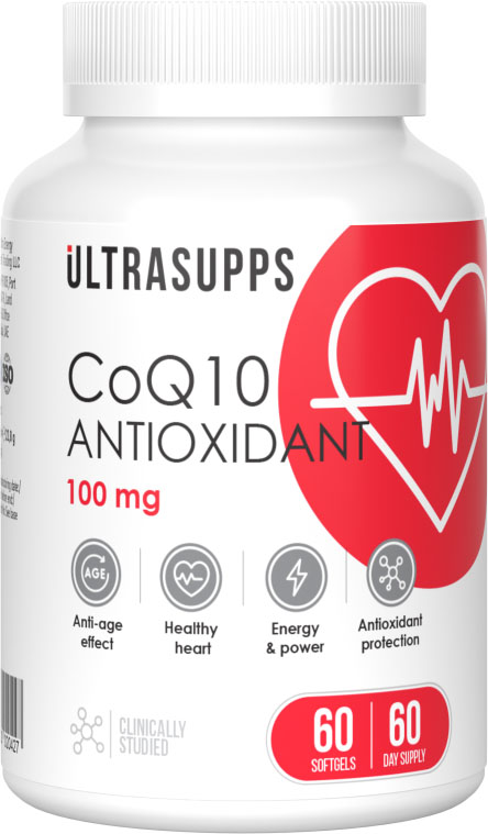 Коэнзим Ultrasupps Q10 Антиоксидант 100мг