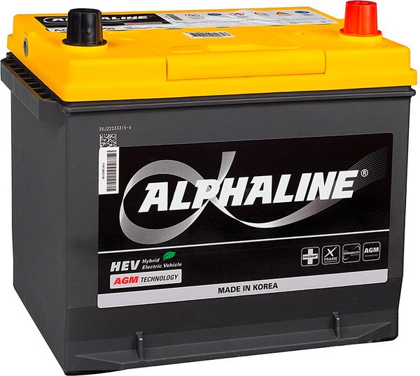 Автомобильный аккумулятор AlphaLINE R AGM 35-650 D23L 65R  D23