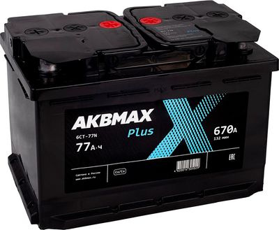 Автомобильный аккумулятор AKBMAX L 77L L3 (77 А/ч)