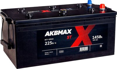 Автомобильный аккумулятор AKBMAX R ST 225 euro L9 азия (225 А/ч)