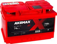 Автомобильный аккумулятор AKBMAX R 74RS низкий L3 (74 А/ч) - 