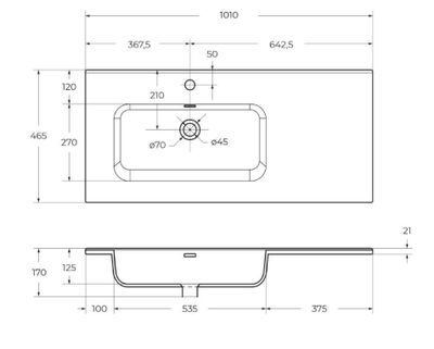 Тумба с умывальником BelBagno ETNA-1000-2C-1A-SO-BL-L + BB1000ETL-L