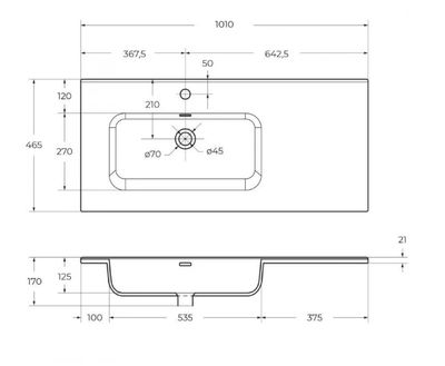 Тумба с умывальником BelBagno KRAFT-1000-2C-1A-SO-CG-L + BB1000ETL-L