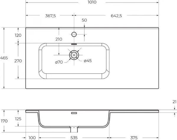Купить Тумба с умывальником BelBagno KRAFT-1000-2C-1A-SO-CG-L + BB1000ETL-L в Борисове
