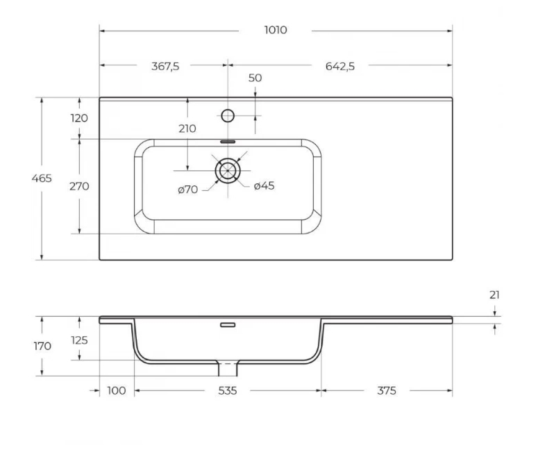 Тумба с умывальником BelBagno KRAFT-1000-2C-1A-SO-RNN-L + BB1000ETL-L