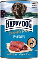 Влажный корм для собак Happy Dog Sensible Pure Sweden Оленина / 61080 (400г) - 