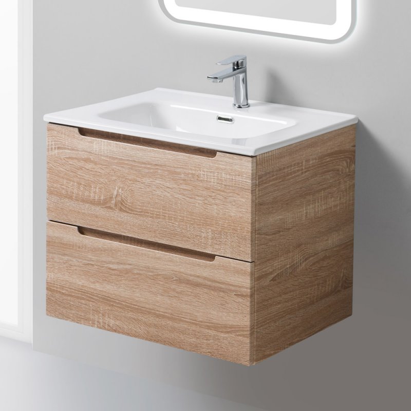 Тумба с умывальником BelBagno Etna-600-2C-SO-WO-P + BB1200-2-ETL