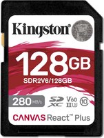 Карта памяти Kingston Canvas React Plus SDXC UHS-II 128GB (SDR2V6/128GB) - 